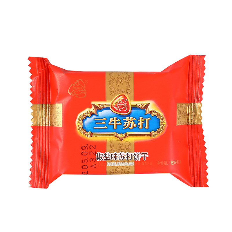 上海三牛椒盐味苏打饼干10斤整箱 雪花酥牛轧饼干原辅料小零食 - 图3