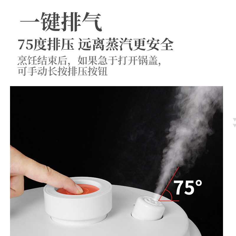 荣事达2.5 l智能电迷你家用压力锅 荣事达浩大电压力锅