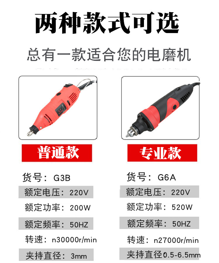 高档电磨机小型手持打磨机电动玉石切割机抛光机雕刻机工具迷你小