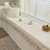Bay window mat, four-season bay window mat, thickened plush anti-slip window sill mat, tatami four-season balcony mat, simple seat cushion