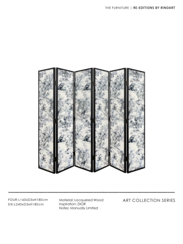 Ru Nai Di@R Maison Series Royping Art Lacquer Wood -стиль чернила и сине -белый новый китайский стиль