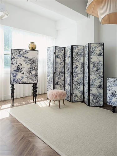 Ru Nai Di@R Maison Series Royping Art Lacquer Wood -стиль чернила и сине -белый новый китайский стиль