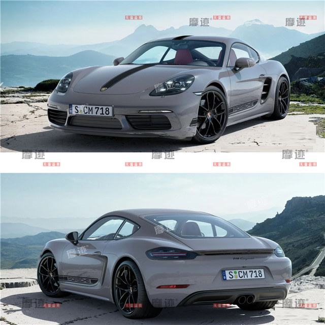 Suitable for Porsche 718 car sticker Boxster sticker Cayman Kaman decoration body side skirt hood flower
