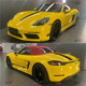 Suitable for Porsche 718 car sticker Boxster sticker Cayman Kaman decoration body side skirt hood flower