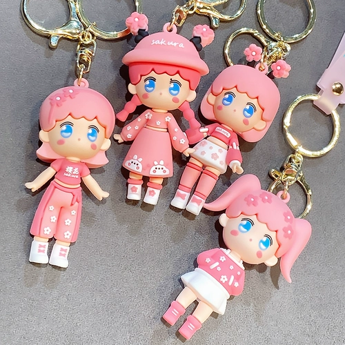 Изысканный брелок, мультяшные ключи от машины, подвеска, рюкзак, украшение на сумку для ключей