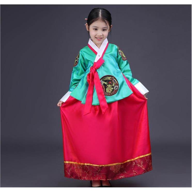 儿童男女童舞蹈表演出传统民族服 芭库梵民族服装/舞台装