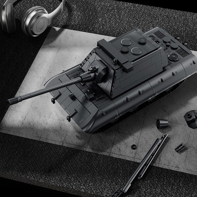 Leyi E100 heavy tank armored vehicle military assembly model educational fun high building block toy gift new model