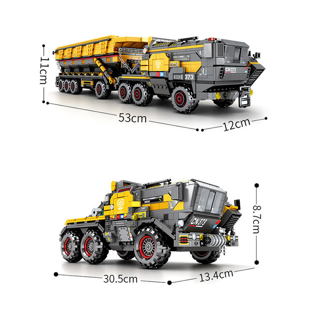 Wandering Earth Large Box Carrier Vehicle Assembling Fun High-Building Block Small Personnel Carrier Educational Toys for Boys and Girls