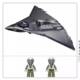 J-36 sixth generation stealth fighter J-50 military model ornaments assembly fun high building blocks male toy gift