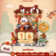 Little Rake Teacher Perpetual Calendar to Bring Fortune and Good Luck Assembling Fun High Building Block Toys for Boys and Girls New Year Gifts