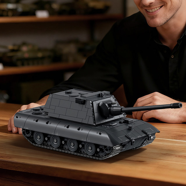 Leyi E100 heavy tank armored vehicle military assembly model educational fun high building block toy gift new model