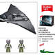 Xiao Luban J-36 stealth fighter military model ornaments assembled puzzle building blocks fun high toys men's gift