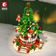 Winter limited gift Christmas tree Melody Paradise music box small particle assembly fun high building blocks toys for girls