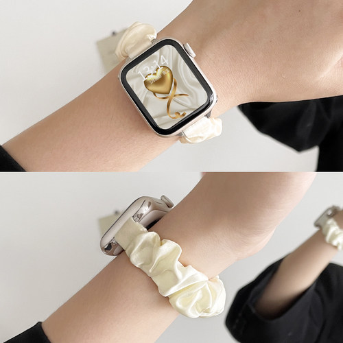适用iwatchs8表带新款s9发圈s7苹果手表s6s5手表带iwatchse夏天女生s4女款applewatchs8小众iPhonewatchse2 - 图2