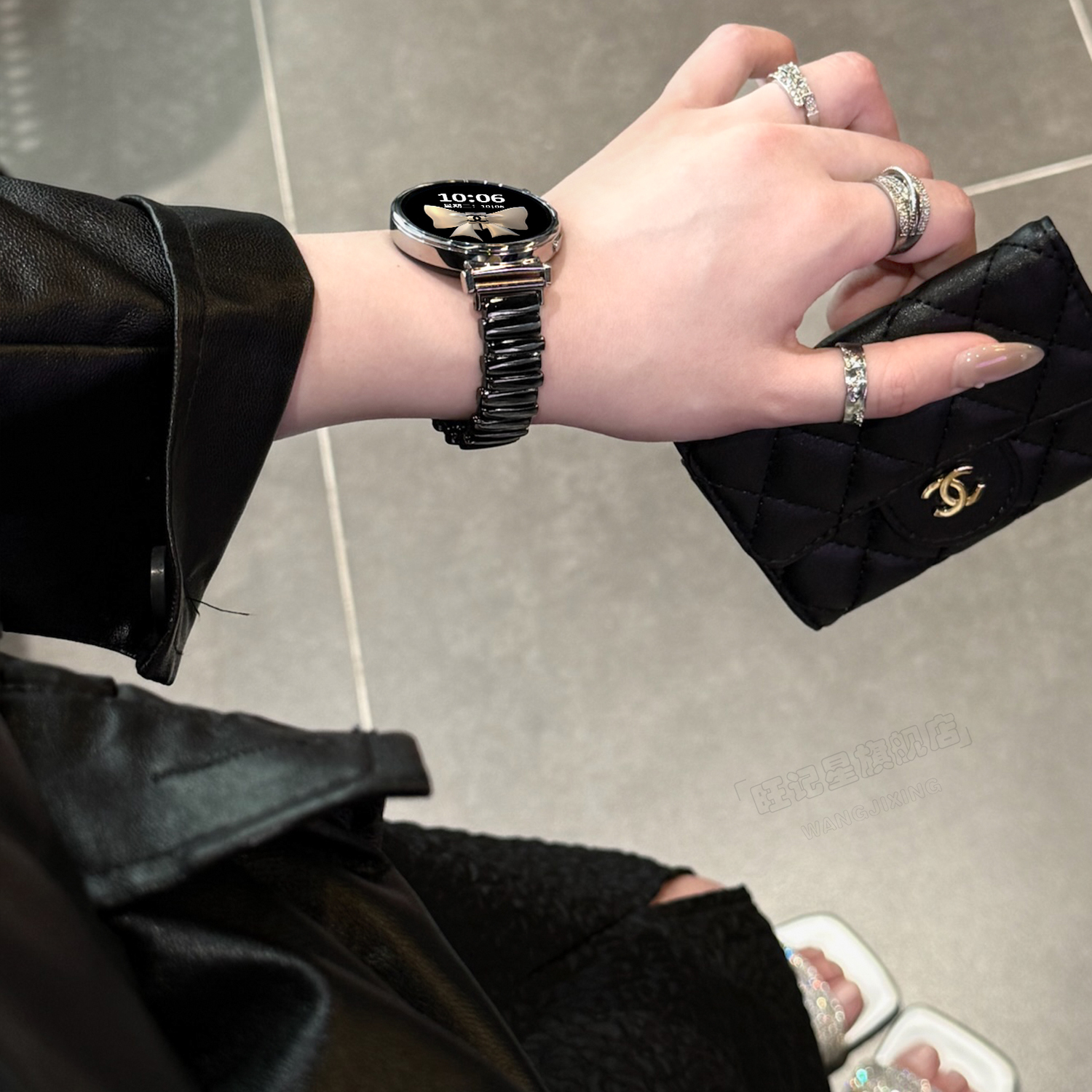 适用oppo watch x2mini手表带高级感创意金属oppowatchx2mini智能运动手环4Pro女生一加x2系列时尚1代手表链 - 图1