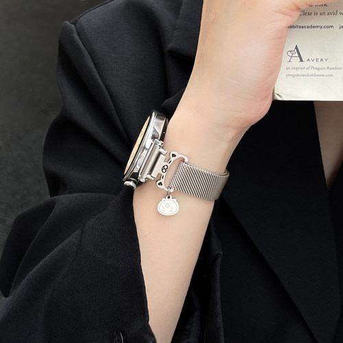 适用华为gt5新款手表带6金属磁吸watchgt4系列手表链女士5pro女表智能运动watch4专用高级感3/2女款手链夏天1 - 图2