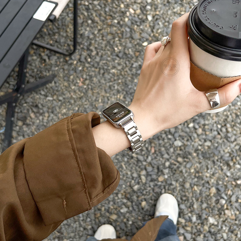 适用华为手环10/9手表带链夏天新款8/7nfc版金属6pro替换手链荣耀电子智能运动七八九代表链band9女生手腕带,淘宝优惠券,粉丝福利购,淘宝优惠卷