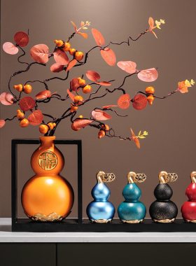 五福临门葫芦新中式摆件客厅玄关电视酒柜招财装饰品乔迁新居礼品