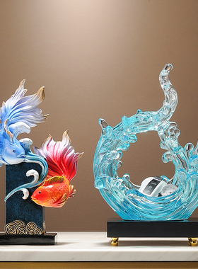 如鱼得水招财摆件锦鲤工艺品