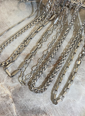 简约项链其他钛钢古巴链男女钛钢