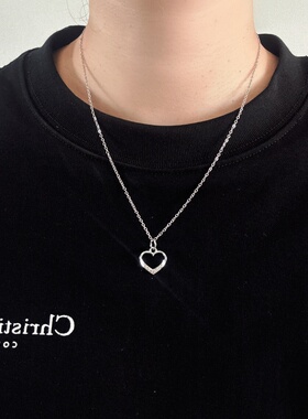 女生轻奢高级感锁骨颈链毛衣链