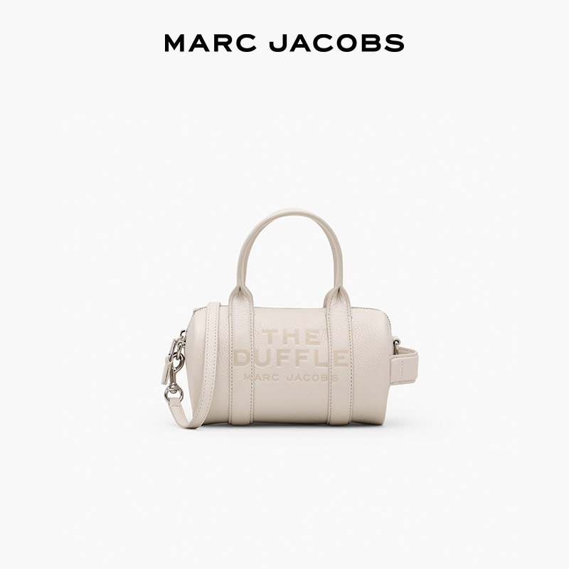 MARC JACOBS 迷你牛皮单肩斜挎圆筒包波士顿包