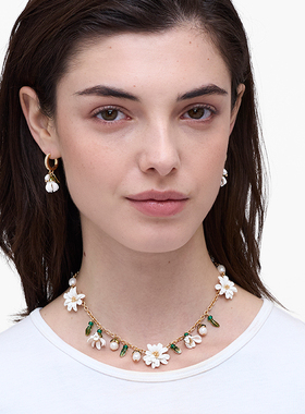 【新品】MARC JACOBS/莫杰 MJ 金属小雏菊设计可爱项链配饰