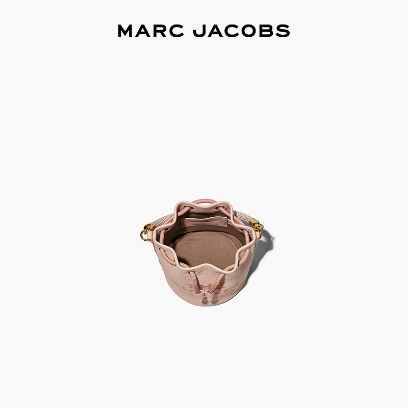 【礼物】MARC JACOBS BUCKET 中号牛皮纯色手提斜挎水桶包 - 图1