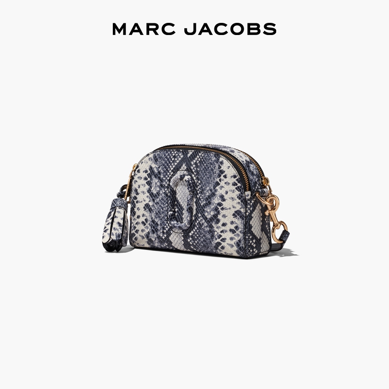 【季末折扣】MARC JACOBS MJ THE SHUTTER 牛皮蛇纹个性斜挎包 - 图0