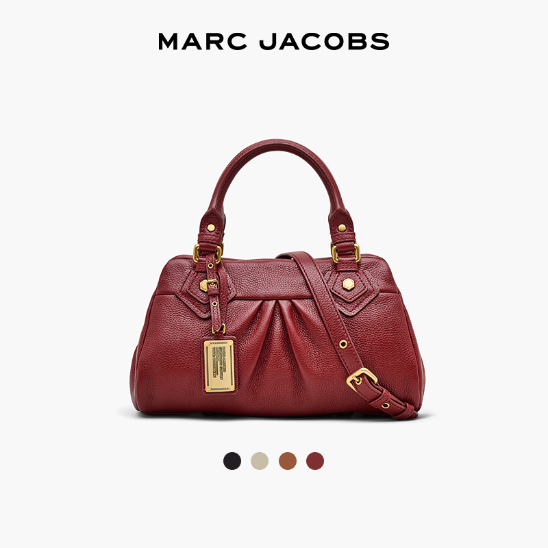 【折扣】MARC JACOBS  大号牛皮复古褶皱质感斜挎包单肩包 - 图2