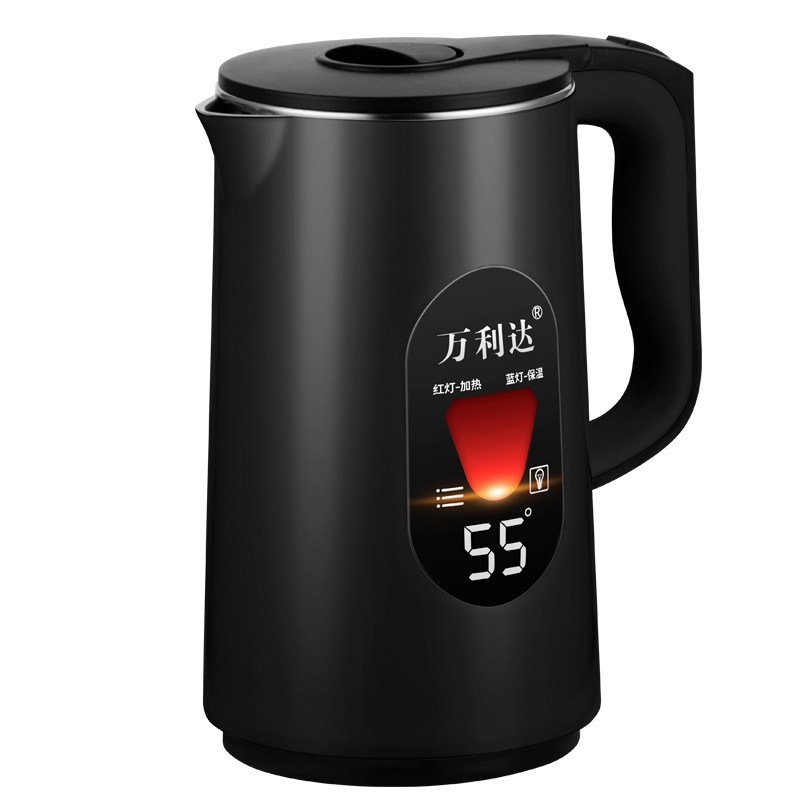 万利达电宿舍不锈钢一体保温电水壶 火猫电器电热水壶