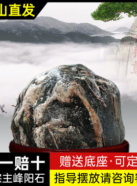 天然泰山石正宗泰山原石不切底泰山石敢当青石镇宅补角化解靠山石