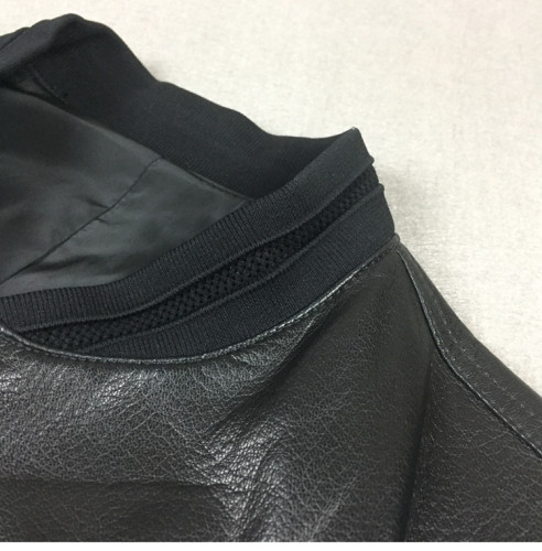 Brloote/巴鲁特真皮皮衣 修身立领机车飞行夹克外套 轻奢秋季孤品 - 图2