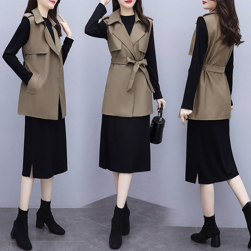 以纯秋水伊人官方旗舰店风衣连衣裙 ns服饰连衣裙