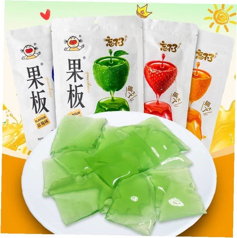 ㊙忘不了果板果冻片儿童布丁果冻条学生多口味水果果味怀旧休闲_虎窝淘