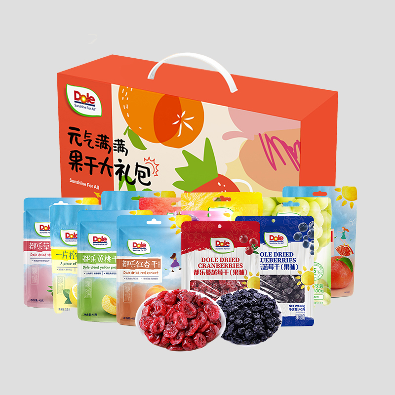 Dole都乐新年年货元气满满 730g礼盒 果干小橘干过年送礼团购批发