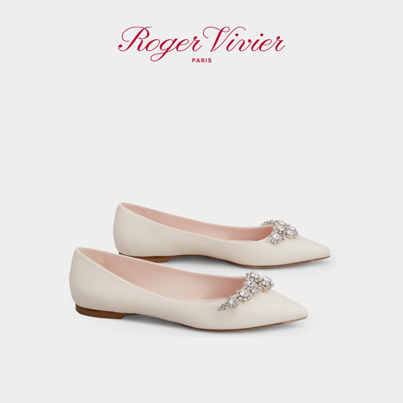 【新年礼物】Roger Vivier/RV女鞋Efflorescence皮革芭蕾舞鞋,淘宝优惠券,粉丝福利购,淘宝优惠卷