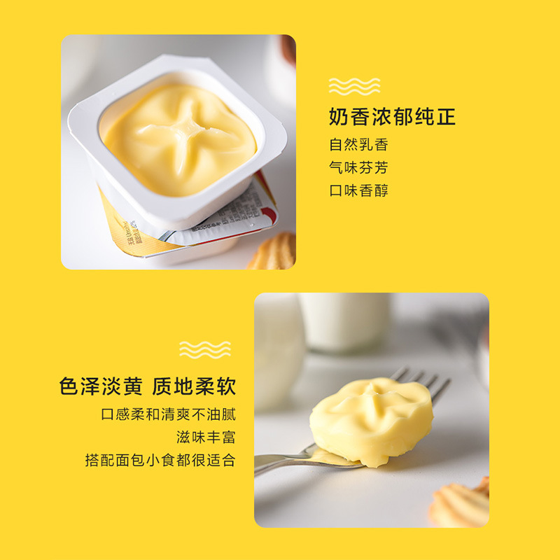 百钻黄油烘焙家用食用动物小包装煎牛排用面包无盐butter10g*10 - 图0