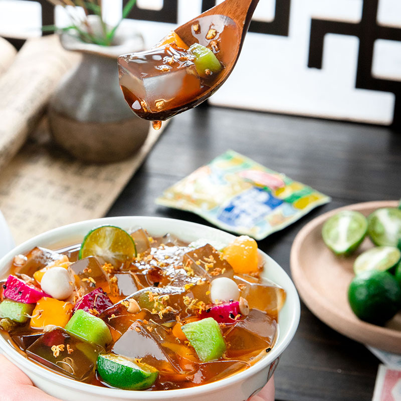 重庆佳仙冰粉粉家用冰粉配料组合商用冰冰粉摆摊冰凉粉专用红糖