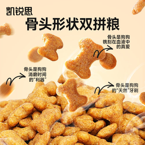 凯锐思狗粮比熊泰迪边牧柴犬金毛拉布拉多大型犬小型犬40斤装 - 图2