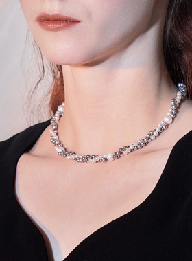 ExtroCode缠绕双色项链百搭