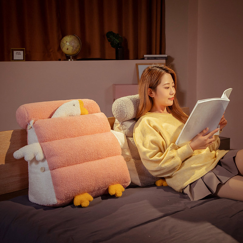 可爱大鹅床头大靠垫沙发腰枕三角大靠背床上宿舍靠枕垫榻榻米女生,淘宝优惠券,粉丝福利购,淘宝优惠卷