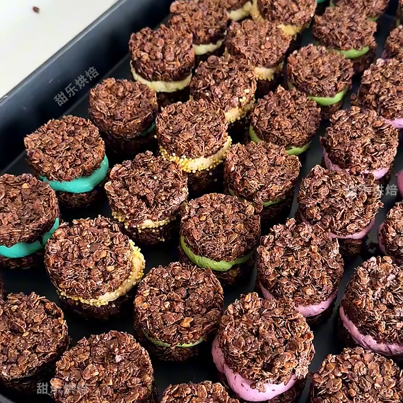黑巧燕麦脆墩墩全套配料材料燕麦片纯可可脂脆脆珠蛋糕夹心馅料,淘宝优惠券,粉丝福利购,淘宝优惠卷