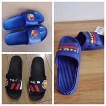 Fire Slippers Summer Flame Blue Black System Slippers Rescue Housekeeping Non-slip Line Sandals Mens Shoes