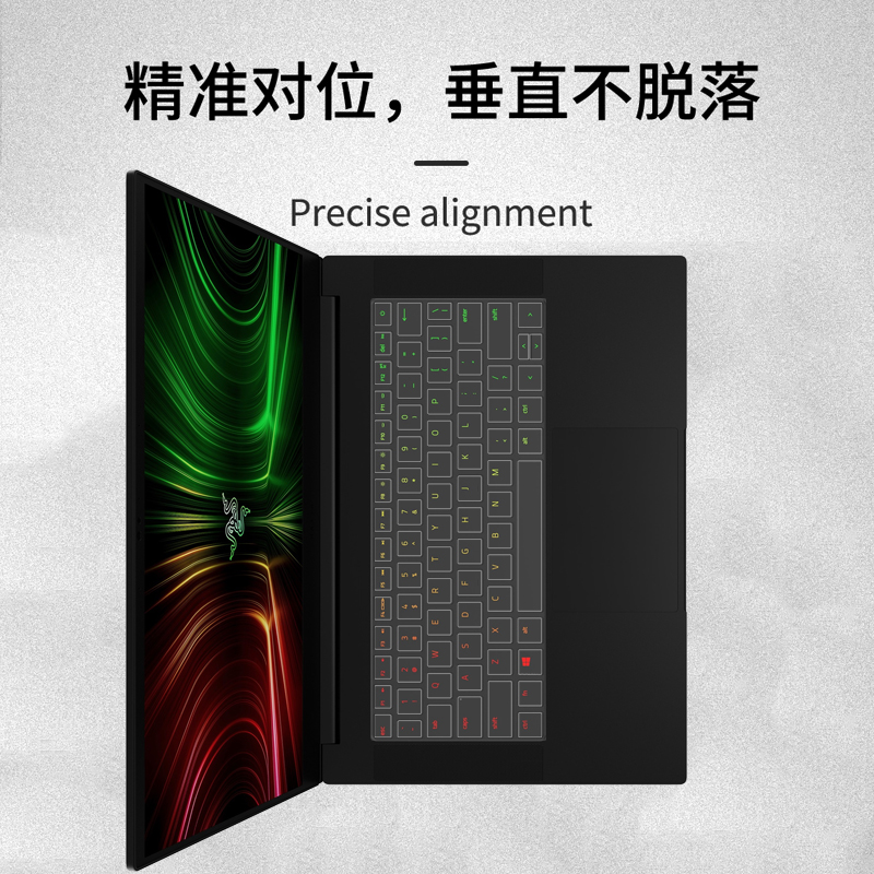 雷蛇RazerBook13粉晶灵刃14英寸防尘键盘膜锐龙版2022笔17记本15.6屏幕保护贴膜2020潜行0328专业透明按键套-图1