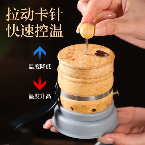 艾我康耳朵灸仪艾灸盒竹木随身灸家用养生全身百会头顶耳灸温灸罐 - 图1