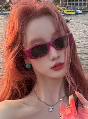 yk2夏季网红方形墨镜多巴胺个性