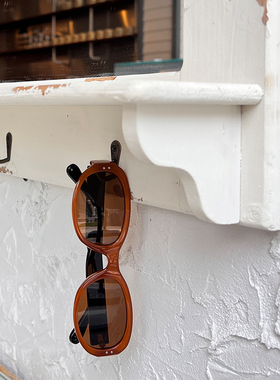 韩版墨镜女潮高级感椭圆复古港风