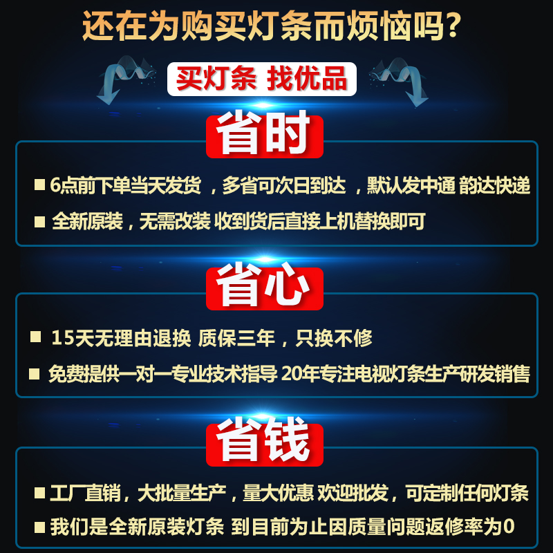 全新原装32寸爱华AIWA CH3237 三洋E32D1900液晶电视LED背光灯条 - 图2