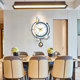 Swing decorative painting wall clock silent new style without punching